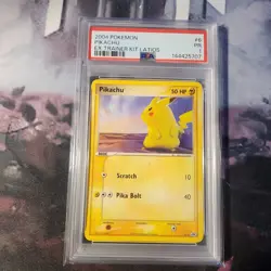 PSA 1 Poor - 2004 POKEMON EX TRAINER KIT LATIOS #6 PIKACHU EX TRAINER KIT LATIOS - Image 1