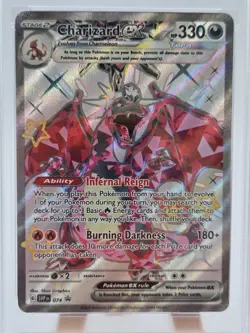 2024 POKEMON SVP EN-SV BLACK STAR PROMO PALDEAN FATES TIN CHARIZARD EX PSA 7 - Image 2
