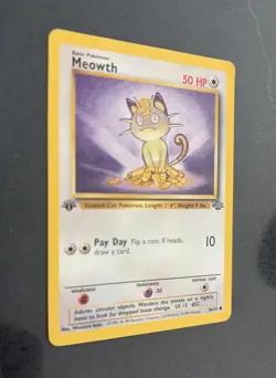 Meowth 1st Edition 56/64 Jungle Pokemon TCG - 1999 - Image 2