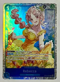 One Piece TCG Rebecca (OP15-053) SR Adventure on KAMI’s Island English NM - Image 1