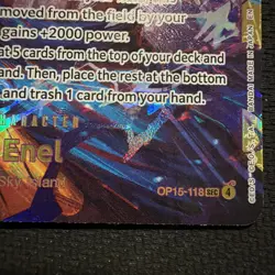 Bandai Enel OP15-118 Special Foil 8000 Power 6 Cost ONE PIECE ENGLISH - Image 2