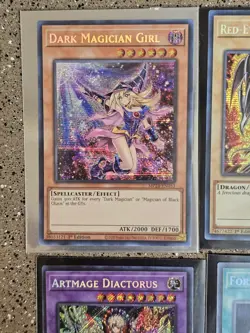 (7) Yu-Gi-Oh Tcg Card Lot. Dark Magician Girl Alt Art. Red Eyes Black Dragon - Image 3