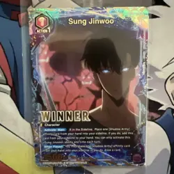 Sung Jinwoo Alt Art Winner Foil UEPR/SLG-1-019 NM - Union Arena Solo Leveling - Image 2