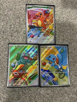 Pokemon TCG First Partner Illustration Collection Series 1 Kanto GEN 1 Starters - Image 1