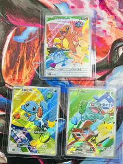Pokemon TCG First Partner Illustration Collection Series 1 Kanto GEN 1 Starters - Image 1