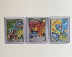 Pokemon TCG: First Partner Illustration Collection Series 1 Kanto GEN 1 Starters - Image 1