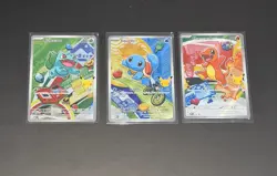 Pokemon TCG: First Partner Illustration Collection Series 1 Kanto GEN 1 Starters - Image 1