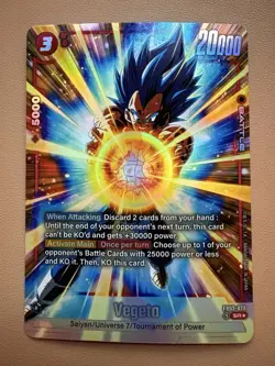 DRAGON BALL SUPER FUSION WORLD: Vegeta | Raging Roar FB03-020 SR - Image 1