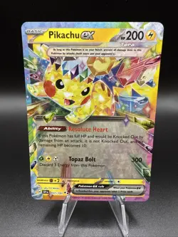 Pokemon TCG Pikachu ex 57/191 Double Rare - Surging Sparks, NM - Image 1