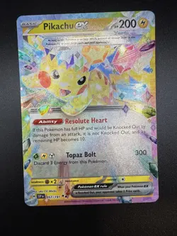 Pokemon TCG Pikachu ex 57/191 Double Rare - Surging Sparks, NM - Image 3