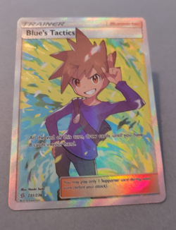 Pokemon Blue's Tactics Holo Full Art Ultra Rare Card 231/236 Unified Minds NM/M - Image 1
