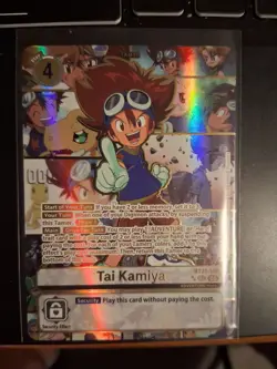 Tai Kamiya BT21-102 SEC Rare Pull Digimon Card English World Convergence - Image 1