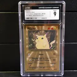 CGC 9 Pikachu Celebrations Classic Collection 58/102 Gold Metal Pokemon Card - Image 1