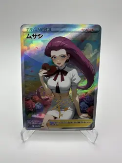 Jessie Full Art Textured Pokemon Bikini Anime Waifu ACG DIY Trainer Art Card - Image 1