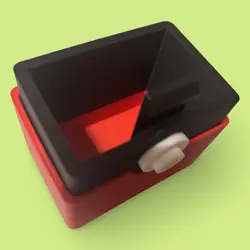3D Printed Pokeball Card Case - Holds 120 Pokemon TCG Cards w/ Button Lid - Image 3