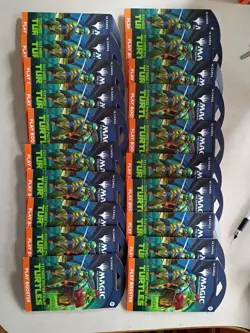 20 Sleeved Magic: The Gathering Teenage Mutant Ninja Turtles Booster Packs - Image 1