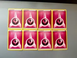 Fairy Energy Pokemon TCG Lot Of 8 Regular Energy Basic Pink English Cards - Image 1