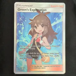 Pokemon Green's Exploration Full Art Ultra Rare 209/214 Sm-Unbroken Bonds Holo - Image 1