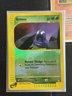 Grimer 79/147 Common Reverse Holo Aquapolis Pokemon Card - Image 1