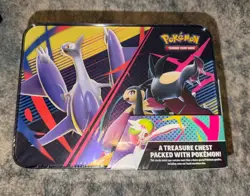 2025 Pokemon TCG Collector Treasure Chest Lunch Box Tin - Factory Sealed - Image 2