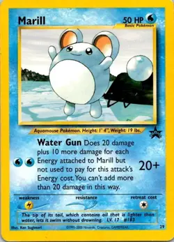 Pokemon TCG Marill Black Star Promo #29 LP/MP (SKU 1-5) - Image 1