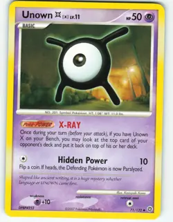 Unown [X] - 71/132 Secret Wonders - Pokemon TCG - 2007 - Image 1