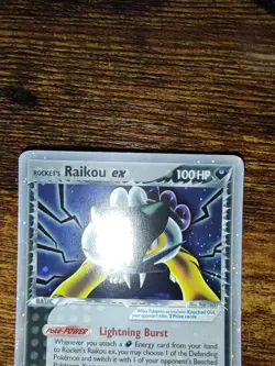 Rocket's Raikou Ex 108/107 Secret Rare Ultra Rare Pokemon Ex Deoxys - Image 3