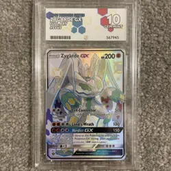 Pokemon TCG Zygarde GX Hidden Fates SV65/SV94 Holo Full Art Ultra Rare Ace 10 - Image 1