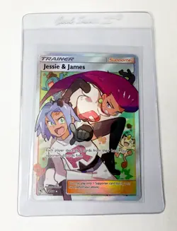 Pokemon TCG Jesse And James Full Art Trainer Card 68/68 Hidden Fates - Image 1