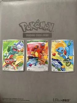 Kanto Starters First Partner Illustration Promos 30th Anniversary Pokemon NM TCG - Image 1