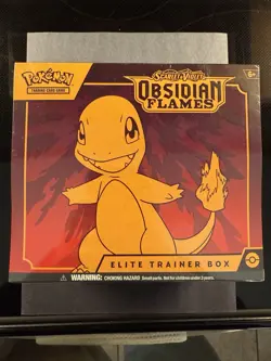 Pokemon: Scarlet & Violet 3: Obsidian Flames Elite Trainer Box - 9 Packs 820650853913 - Image 1