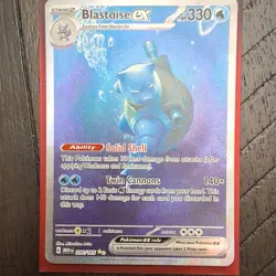 Pokemon Blastoise ex 200/165 Scarlet & Violet 151 Holo EX Illustration Rare - Image 1
