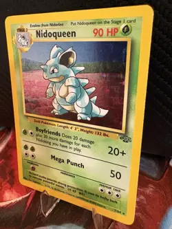 Nidoqueen Holo 7/64 Jungle Unlimited Vintage Pokemon WOTC MP - Image 3