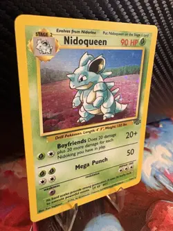 Nidoqueen Holo 7/64 Jungle Unlimited Vintage Pokemon WOTC MP - Image 4