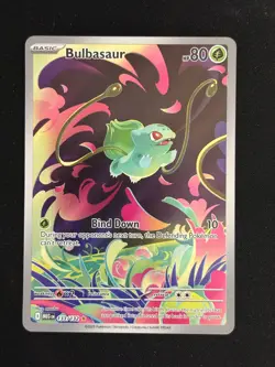 Pokemon TCG Mega Evolution Bulbasaur 133/132 Illustration Rare NM - Image 1