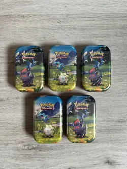 Pokemon TCG Mega Evolution Ascended Heroes Mini Tins x 5 - Brand New & Sealed ✅ - Image 1