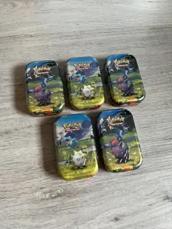Pokemon TCG Mega Evolution Ascended Heroes Mini Tins x 5 - Brand New & Sealed ✅ - Image 3