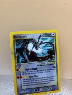Rayquaza Gold Star Pokemon - EX Deoxys FANART HOLO MOTION - Image 2