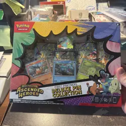 POKEMON ASCENDED HEROES FIRST PARTNERS DELUXE PIN COLLECTION BOX FACTORY SEALED - Image 5
