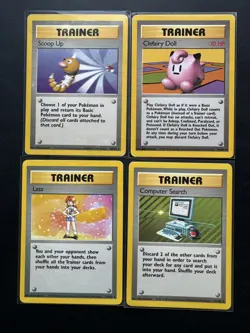Pokemon TCG Lot of 4 Vintage WOTC trainer Rare Non Holo - Image 1