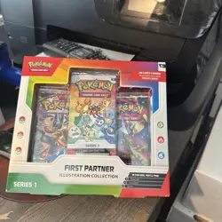 POKEMON FIRST PARTNER ILLUSTRATION COLLECTION SERIES 1 BOX NEW FACTORY SEALED - Image 1