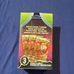 Pokemon Scarlet & Violet Paradox Rift Booster Packs 3 Pack English Nintendo - Image 2