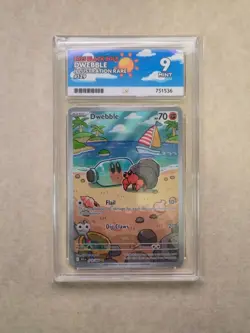 Pokemon TCG - Dwebble - Black Bolt - 129/086 - Illustration Rare - Ace Graded 9 - Image 1