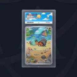 Pokemon TCG - Dwebble - Black Bolt - 129/086 - Illustration Rare - Ace Graded 9 - Image 2