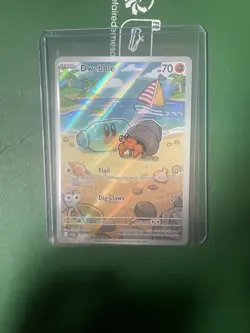 Pokemon TCG Dwebble 129/086 Illustration Rare Full Art Black Bolt Series NM - Image 1