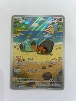 Pokemon TCG Dwebble Scarlet Violet Black Bolt Illustration Rare Card 129/086 - Image 1