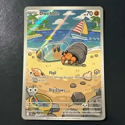 Pokemon TCG Dwebble 129/086 Illustration Rare Full Art Black Bolt Series NM - Image 1
