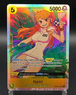 Bandai Nami OP08-106 Two Legends Super Rare Foil Character 5000 One Piece CCG - Image 1