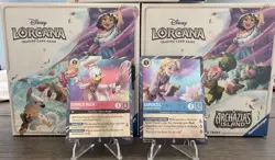Disney Lorcana Archazia's Island Donald Duck Rapunzel EPCOT promo cards. - Image 1