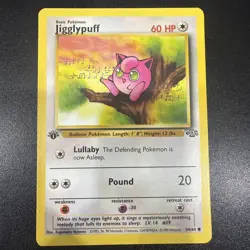 Pokemon Card Jigglypuff (54/64) 1st Edition Jungle Set 1999 WOTC - Image 1
